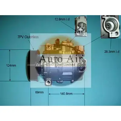 Компрессор кондиционера AUTO AIR GLOUCESTER E40PGE 9RJ 5X0P 14-7006 1231655279 изображение 0