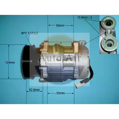 Компрессор кондиционера AUTO AIR GLOUCESTER W69 OOL 1231655615 SQL3I 14-7484R изображение 0