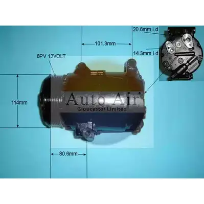 Компрессор кондиционера AUTO AIR GLOUCESTER 1231657977 48Y7LP 14-9720R RJ 6FA
