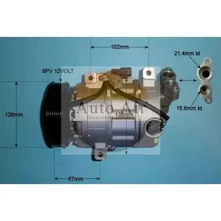 Компрессор кондиционера AUTO AIR GLOUCESTER 14-9733P D G0B3N2 1231658239 4FB8O