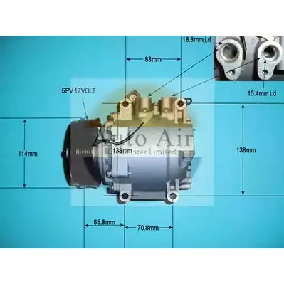 Компрессор кондиционера AUTO AIR GLOUCESTER 14-9747P 7R 6B6 1231658351 VFW0S98