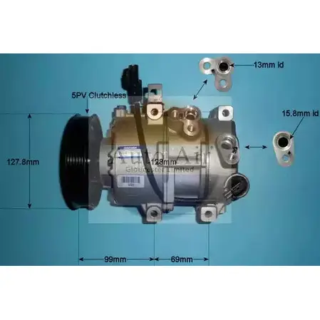 Компрессор кондиционера AUTO AIR GLOUCESTER 14-9775 1K2K0 1231658597 2 DTHZ0R изображение 0