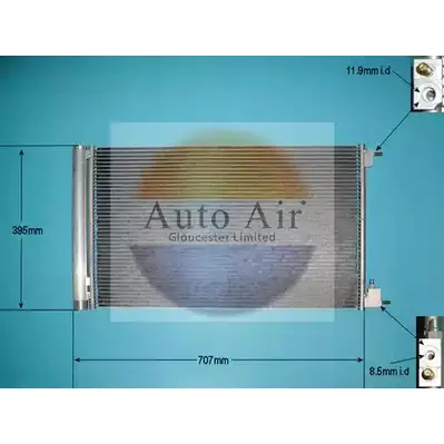 Радиатор кондиционера AUTO AIR GLOUCESTER 16-0011 NXGNNNP 1231658697 8 ZQC3 изображение 0