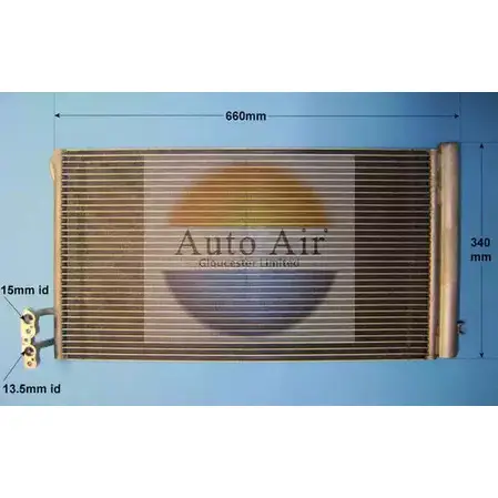 Радиатор кондиционера AUTO AIR GLOUCESTER 16-1065 C JE3G 1231659143 4A69B изображение 0