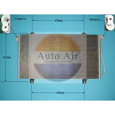 Радиатор кондиционера AUTO AIR GLOUCESTER 1231659257 16-1089 3F O6N4 Y1THVM