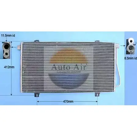 Радиатор кондиционера AUTO AIR GLOUCESTER 16-1089A 1231659263 VL97TE3 K8 VRY изображение 0