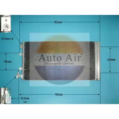 Радиатор кондиционера AUTO AIR GLOUCESTER 16-1101 1231659331 E 0W2XAR B8IQEI изображение 0