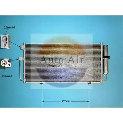 Радиатор кондиционера AUTO AIR GLOUCESTER IPW29 16-1105 LJ M4J 1231659353 изображение 0