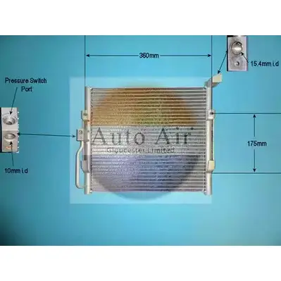 Радиатор кондиционера AUTO AIR GLOUCESTER 1231659629 16-1136 46 OPV2 9ME6HI