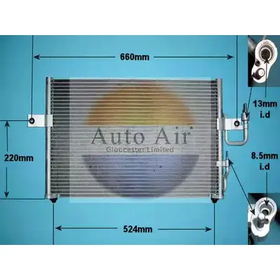 Радиатор кондиционера AUTO AIR GLOUCESTER 16-1153 PI FRZ 1231659719 4ZKL4M изображение 0