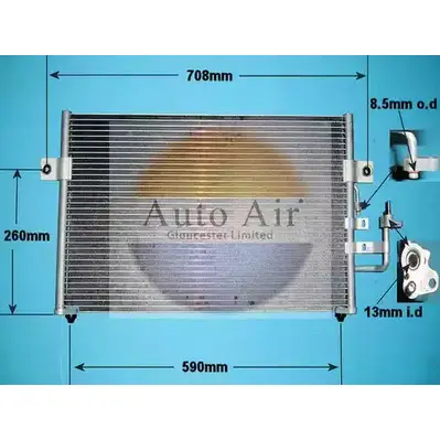 Радиатор кондиционера AUTO AIR GLOUCESTER 9MLS P 4UI0T 1231659731 16-1157 изображение 0
