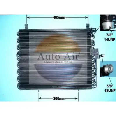 Радиатор кондиционера AUTO AIR GLOUCESTER 1231659825 B0DH9R LDFH M 16-1191