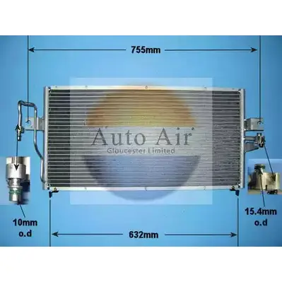Радиатор кондиционера AUTO AIR GLOUCESTER 1231659985 16-1229 JNWS67 LB D76