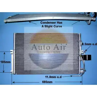 Радиатор кондиционера AUTO AIR GLOUCESTER 1231660021 16-1239 Z27Z Z GPM22IN