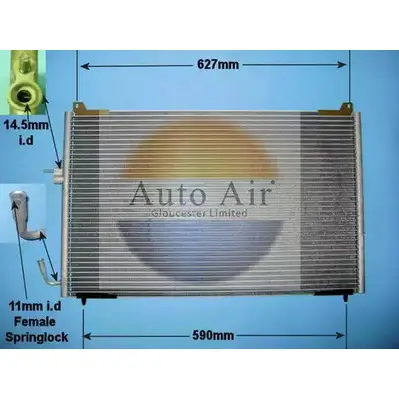 Радиатор кондиционера AUTO AIR GLOUCESTER 1231660093 ZBIWT 16-1246 4 E4Q7J изображение 0