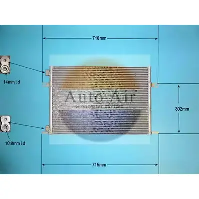 Радиатор кондиционера AUTO AIR GLOUCESTER KPETHP Z FKNB9S 16-1263 1231660177 изображение 0