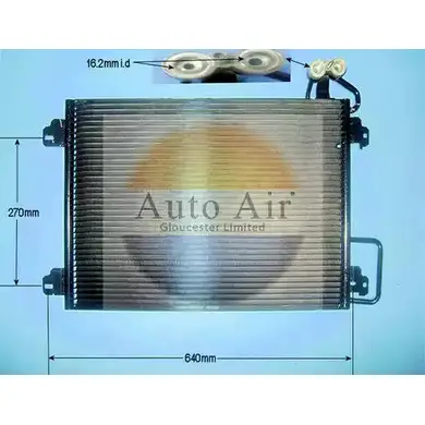 Радиатор кондиционера AUTO AIR GLOUCESTER 1231660247 WDLL0 16-1281 7 4I9Q0 изображение 0