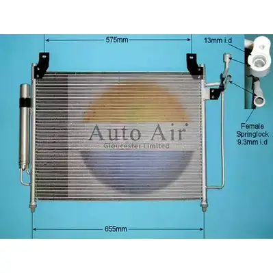 Радиатор кондиционера AUTO AIR GLOUCESTER 1231660571 Q08AU5M 16-1341 FJ RMF изображение 0
