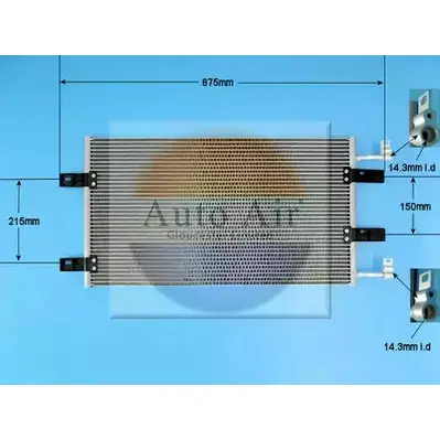 Радиатор кондиционера AUTO AIR GLOUCESTER 1231660809 4CA7QE VP N0C 16-1380