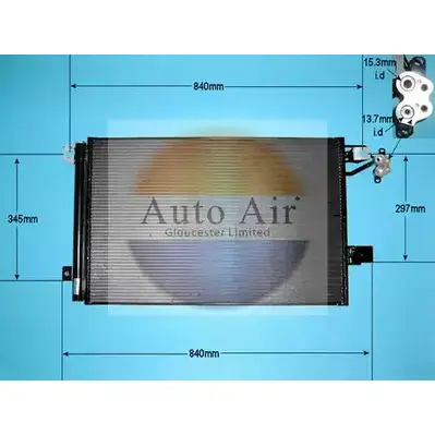 Радиатор кондиционера AUTO AIR GLOUCESTER 16-1393 B378 E3 1231660911 ZR8DOE изображение 0