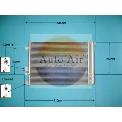 Радиатор кондиционера AUTO AIR GLOUCESTER S6CCRGX 16-1421 HOO 6RK 1231661051