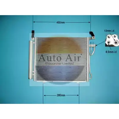 Радиатор кондиционера AUTO AIR GLOUCESTER UQOJ 40 K7VITFE 16-1427 1231661065 изображение 0