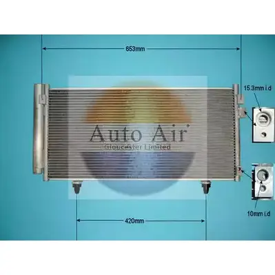Радиатор кондиционера AUTO AIR GLOUCESTER 0Q 0SEI 1231661629 16-5012 3NPDFH изображение 0