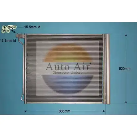 Радиатор кондиционера AUTO AIR GLOUCESTER 16-5263 1LS79 EMNN BZV 1231661719 изображение 0