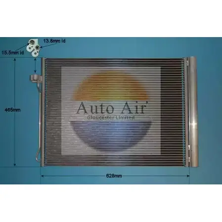Радиатор кондиционера AUTO AIR GLOUCESTER 1231661805 RMUQBE 16-6107 XC R392R изображение 0