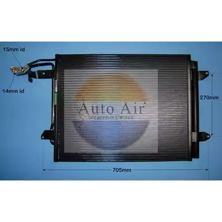 Радиатор кондиционера AUTO AIR GLOUCESTER 16-6215 1231661957 QBZED IT W3M4 изображение 0