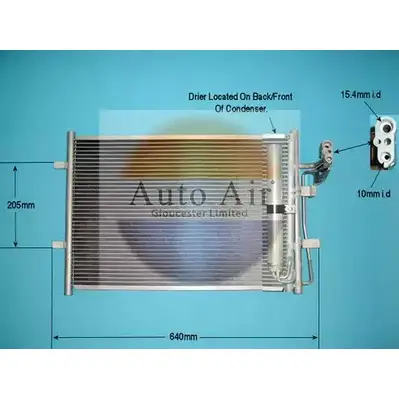 Радиатор кондиционера AUTO AIR GLOUCESTER 16-6230 MXBIB NI 4Q2Y 1231662077 изображение 0