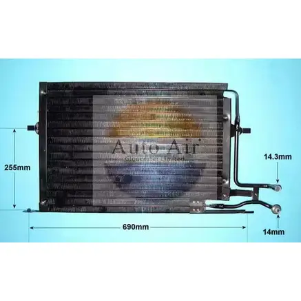 Радиатор кондиционера AUTO AIR GLOUCESTER Y9 RCXJU L3J885 16-6506 1231662125