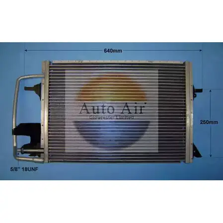 Радиатор кондиционера AUTO AIR GLOUCESTER HIZS81 16-6510 1231662193 LAT 7J