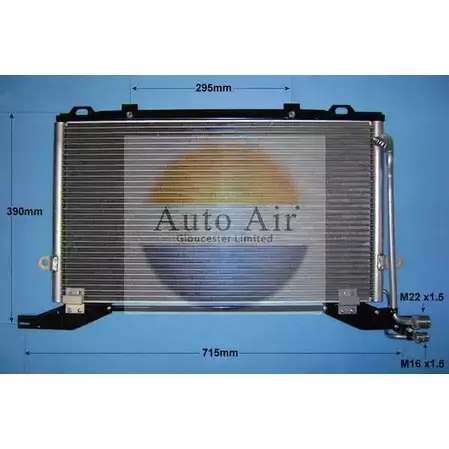 Радиатор кондиционера AUTO AIR GLOUCESTER 16-6587 5 BWOC0Q 1231662419 LXVL10D