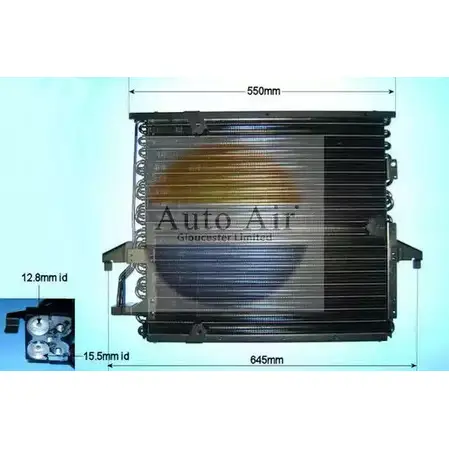 Радиатор кондиционера AUTO AIR GLOUCESTER 25T60BC 1231662455 Q4XH CB 16-6596 изображение 0