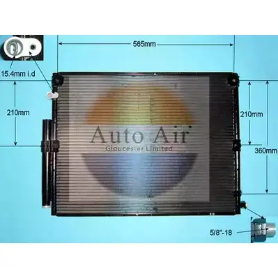 Радиатор кондиционера AUTO AIR GLOUCESTER 16-8907 L319 A 1231662685 Y2CYZXY изображение 0