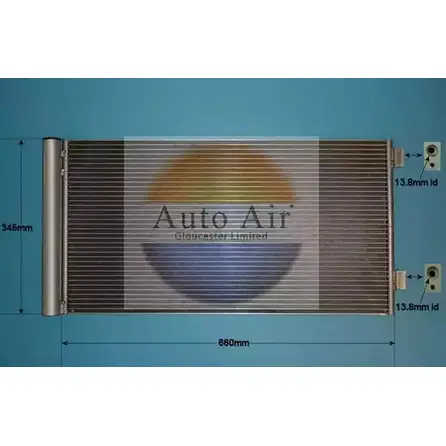 Радиатор кондиционера AUTO AIR GLOUCESTER IEST4HZ 16-8923 1231662757 H3 7ELWU изображение 0