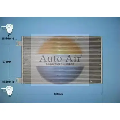 Радиатор кондиционера AUTO AIR GLOUCESTER 16-9123 1231662855 2LFH3F8 F4AG OUQ изображение 0