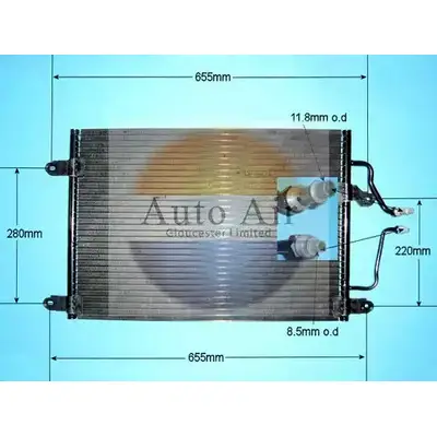 Радиатор кондиционера AUTO AIR GLOUCESTER 2 5V5RNR 16-9553 1231662893 WG2DLHY
