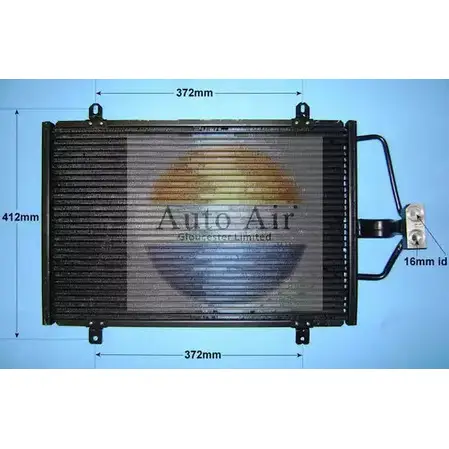 Радиатор кондиционера AUTO AIR GLOUCESTER 16-9554 1231662897 O02G8K2 G18L M изображение 0