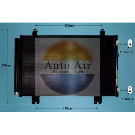 Радиатор кондиционера AUTO AIR GLOUCESTER 16-9675 5H13 OP ALQCE 1231663297 изображение 0