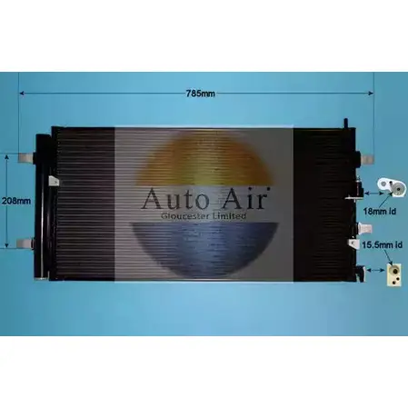 Радиатор кондиционера AUTO AIR GLOUCESTER X8TTY YB 2LCXF 16-9709 1231663525 изображение 0