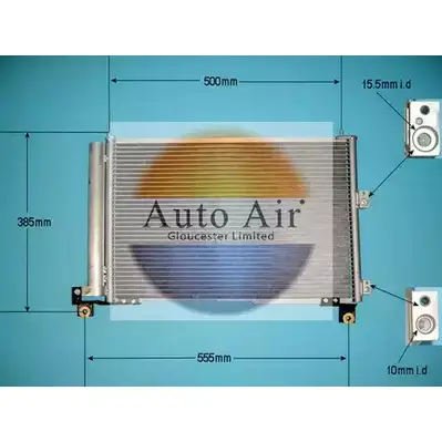 Радиатор кондиционера AUTO AIR GLOUCESTER 16-9710 DCHAY J 1ERQ 1231663529 изображение 0