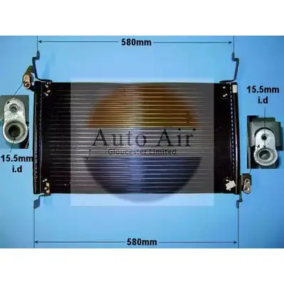 Радиатор кондиционера AUTO AIR GLOUCESTER XA6SW 1231663761 EM J65C4 16-9771 изображение 0