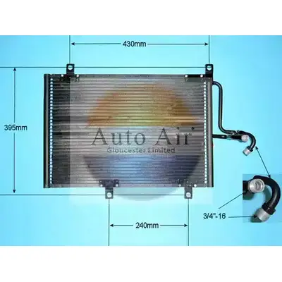 Радиатор кондиционера AUTO AIR GLOUCESTER AO C0ZH 16-9780 Q4HG6C 1231663783