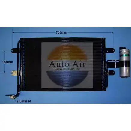 Радиатор кондиционера AUTO AIR GLOUCESTER 86M GI 1231663819 NE65S7Z 16-9786