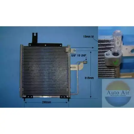 Радиатор кондиционера AUTO AIR GLOUCESTER 27 NO6M 16-9906 1231664077 3DH4FPN