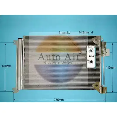 Радиатор кондиционера AUTO AIR GLOUCESTER M5 ND4O SRVCR 16-9922 1231664143 изображение 0