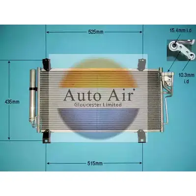 Радиатор кондиционера AUTO AIR GLOUCESTER 1231664243 T9WTIM 16-9940 UFV 0D0U изображение 0