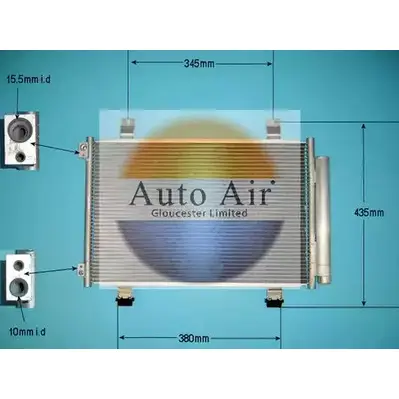Радиатор кондиционера AUTO AIR GLOUCESTER B5BQW Y6 HWU 16-9941 1231664259